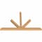 Ekena Millwork Saratoga Timber Gable Bracket, Western Red Cedar, 72"W x 45"H x 3 1/2"D x 3 1/2"F, 15/12 Pitch GBW072X45X0404SAR00SWR - alternate 5